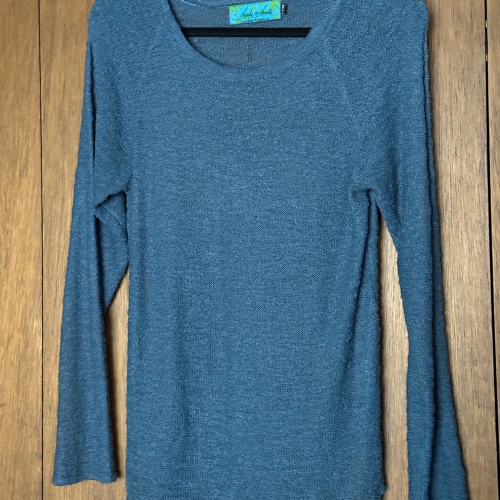Blue Long Sleeve Women's Top